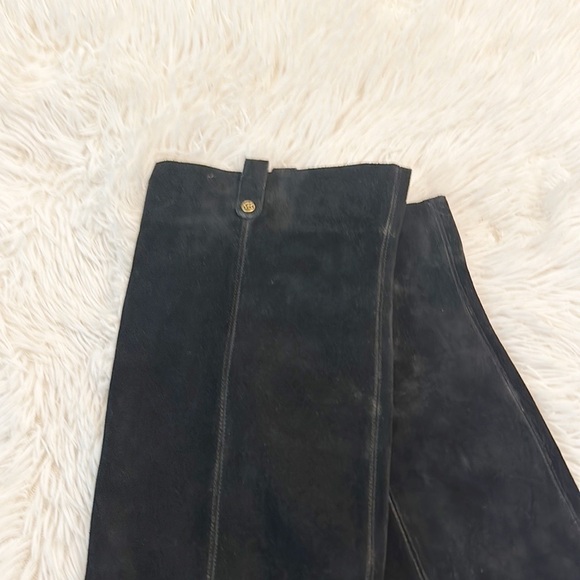 NEW$420 Michael KORS Harlow Black Suede Over the knee heel boots women size 6 - Picture 5 of 8